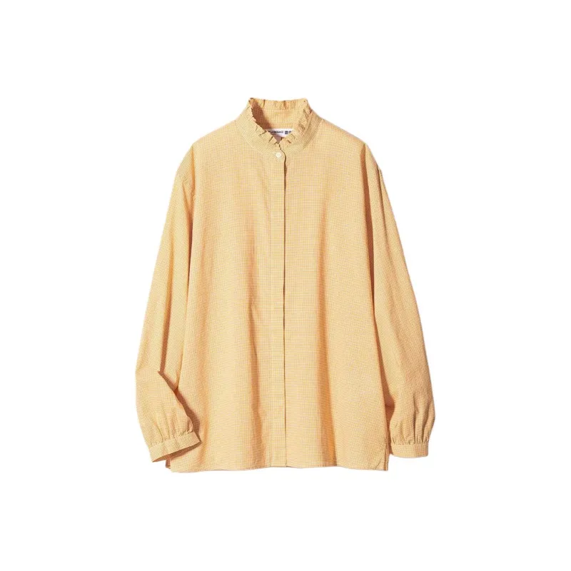 Ines De La Fressange X UNIQLO X Ines De La Fressange Shirts Women's Earth Yellow-0