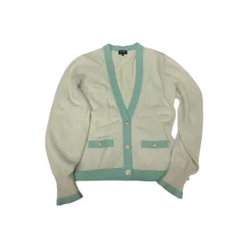 CHANEL 23S Cashmere Sweater Women's Green