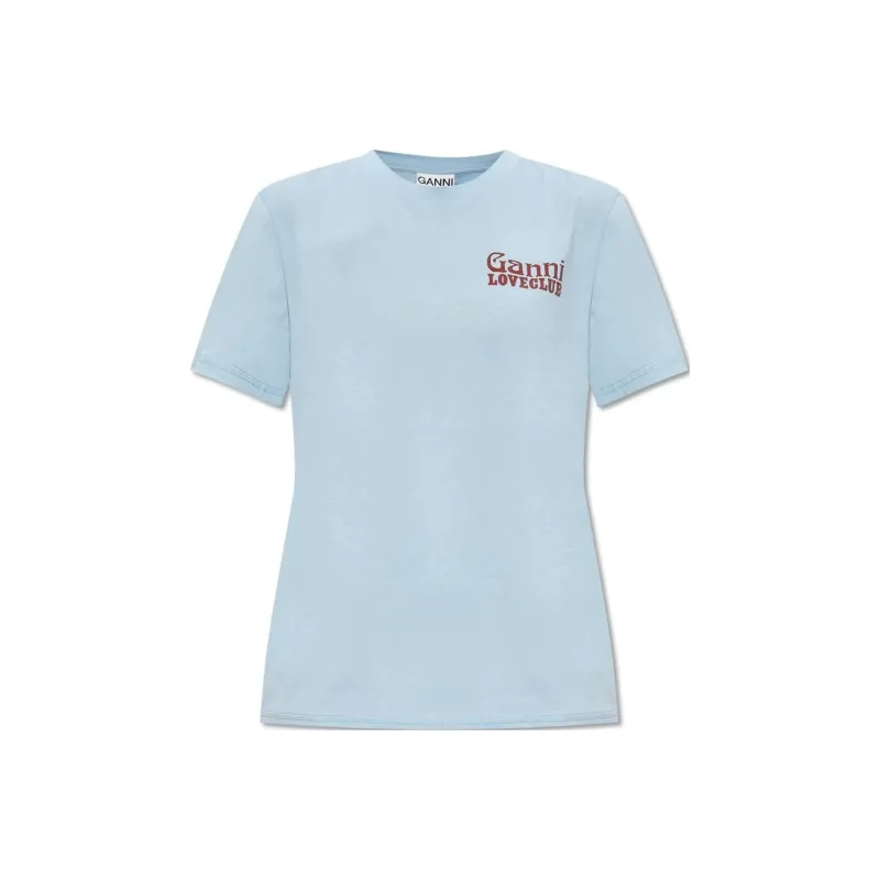 GANNI T-Shirts Women's Blue-0