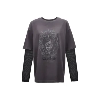 ONLY T Shirts Women's E39 Forged Iron Gray