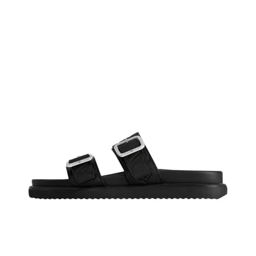 LOUIS VUITTON Slide Slippers Men's Black