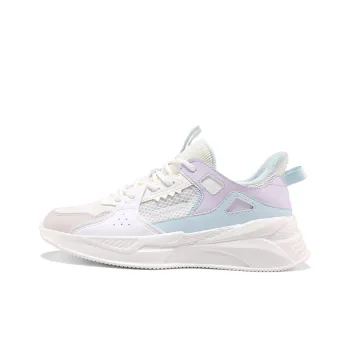 361° Yunshu Cushioning, Breathable, Lightweight Low Top Casual Shoes Women's White Blue Purple