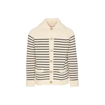 Valentino Striped Knit Cardigan