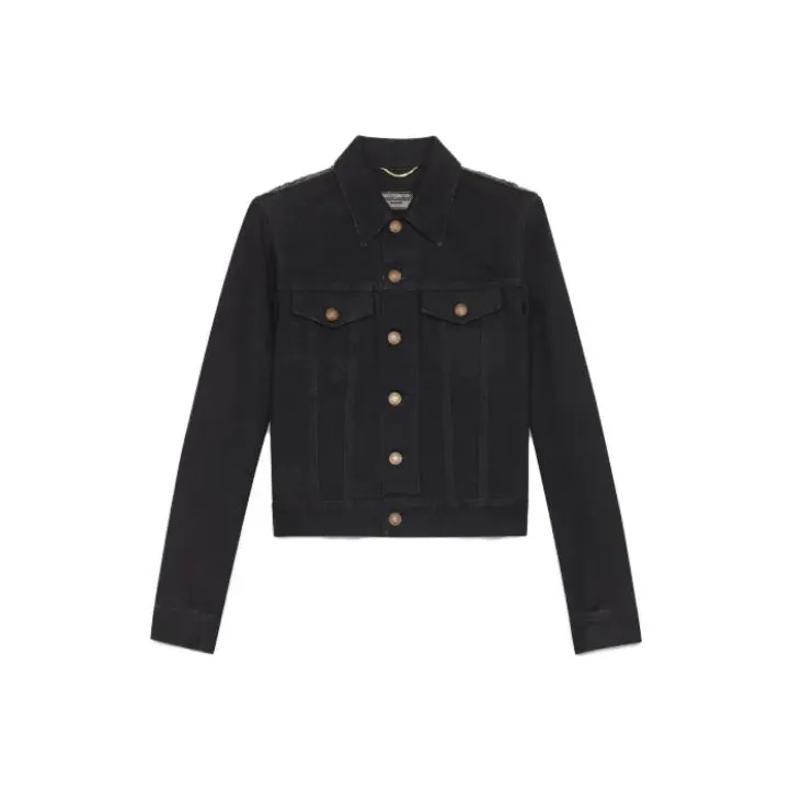 SAINT LAURENT Jackets & Coats Women's Black-0