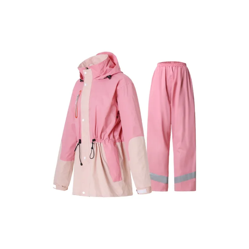 RAINFREEM Polyester Two Piece Raincoat Set-8