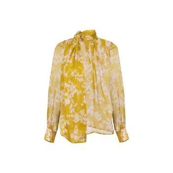 Elisabetta Franchi Voile Printed Blouse