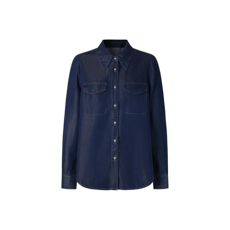 JZ. ANNAKRO Shirt Women's Dark Blue-0