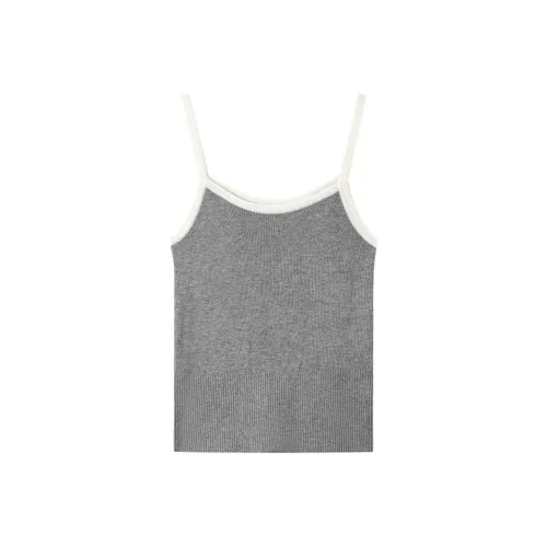 TKY SHOP 그레이 여성 끈 나시