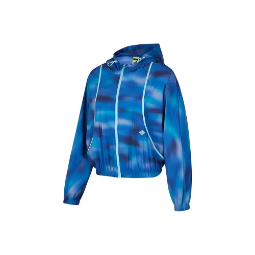 Skechers Jackets Coats Women's All Over Print Deep Sea Refraction