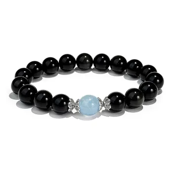 PUTUOSHANWENCHUANG Obsidian Bracelets Unisex