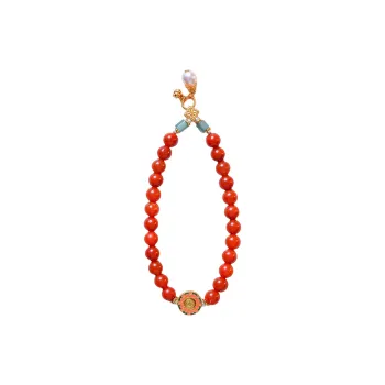 Amy's Garden South Red Agate Bracelets Women's