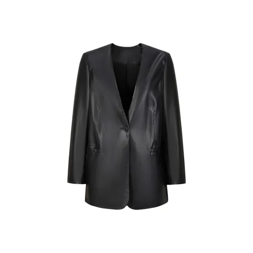 JZ. ANNAKRO Jackets & Coats Women's Plain Black