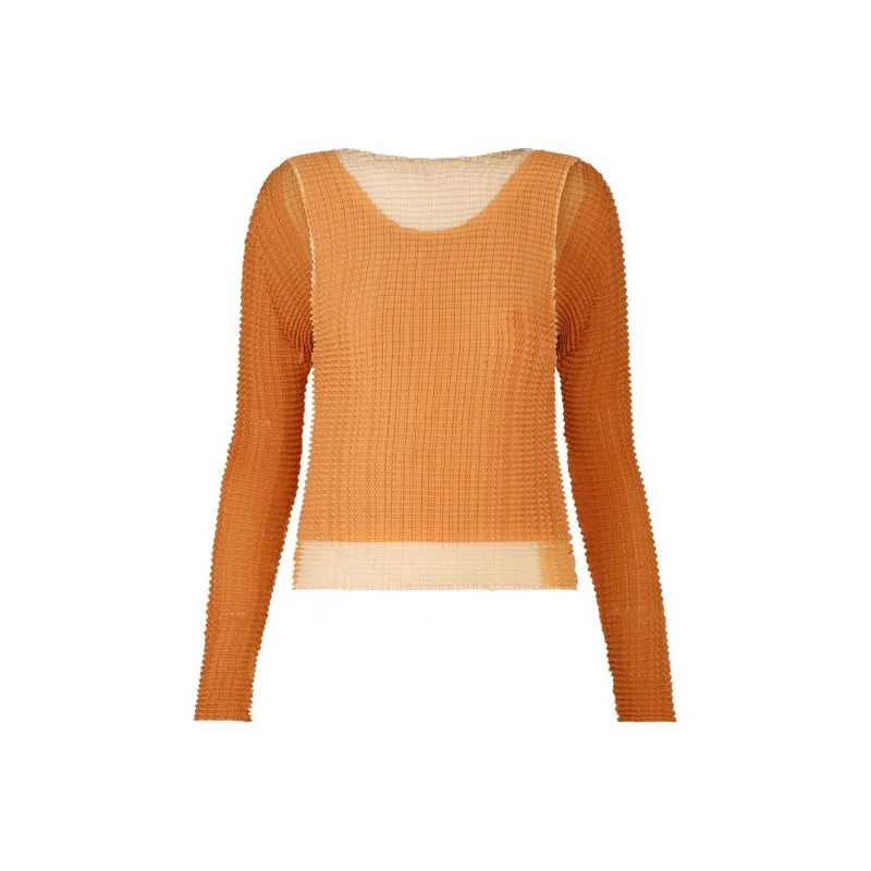 ISSEY MIYAKE Knitwear Women's New Winter Brown-0