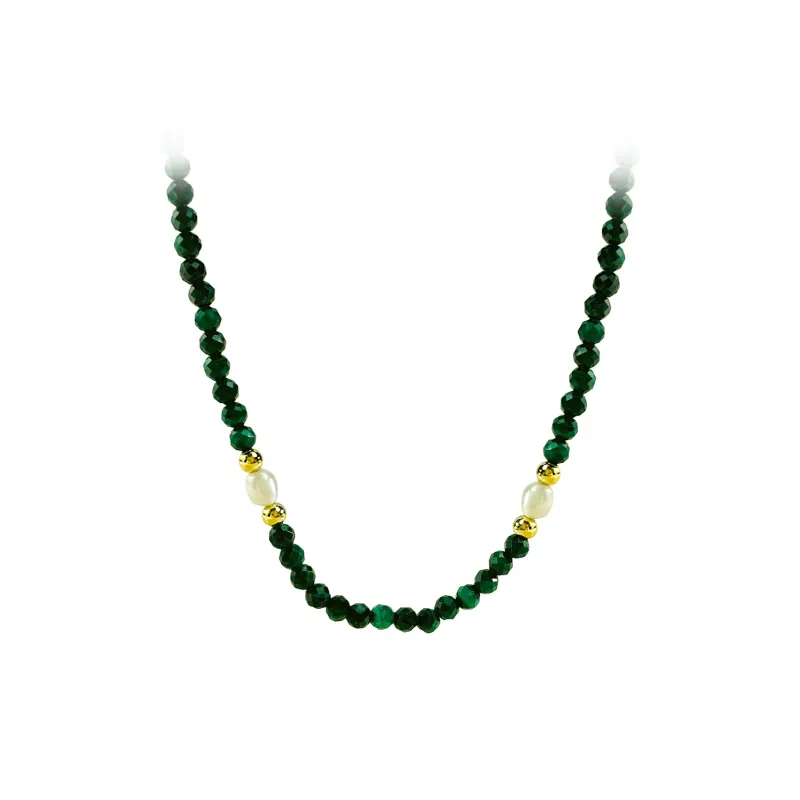 Love Natural Chalcedony Necklaces Women's-0