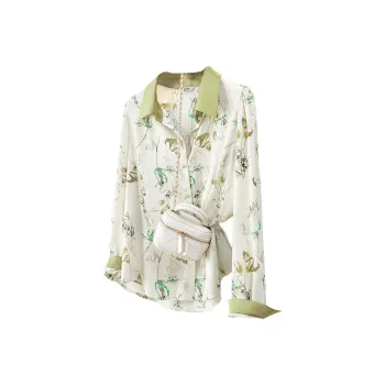 TOUCH Shirt Women's Beige Green