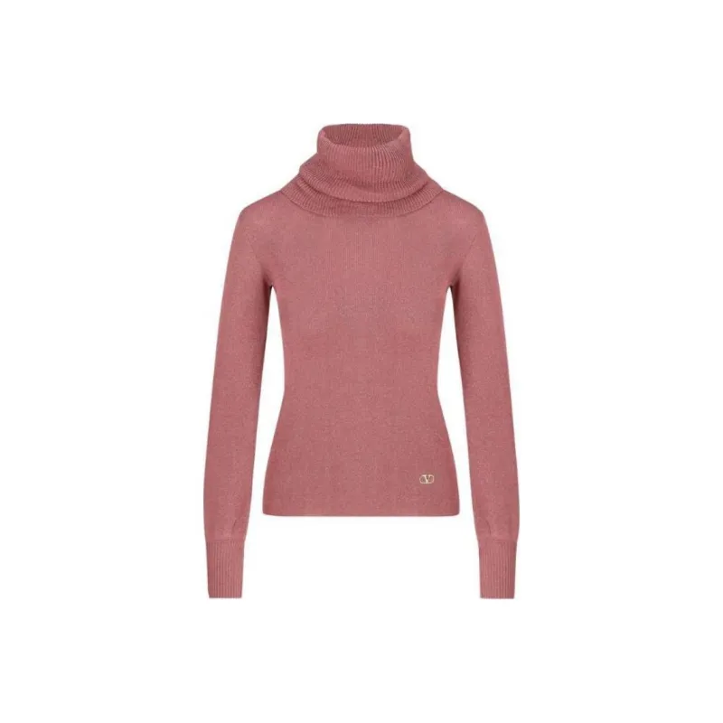 Valentino Logo Plaque Turtleneck Jumper-0