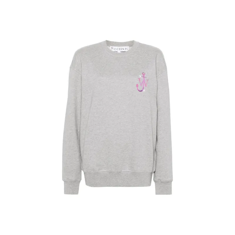 JW Anderson Embroidered logo Cotton Sweatshirt-0
