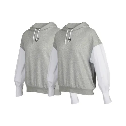 Nike Nsw Icn Clsh Flc Gx Hood Sweatshirt Women's 2 Pack Gray