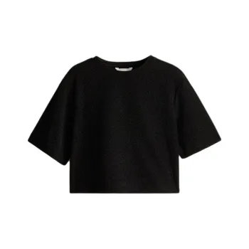 H&M T Shirt Women's Black/Shimmery