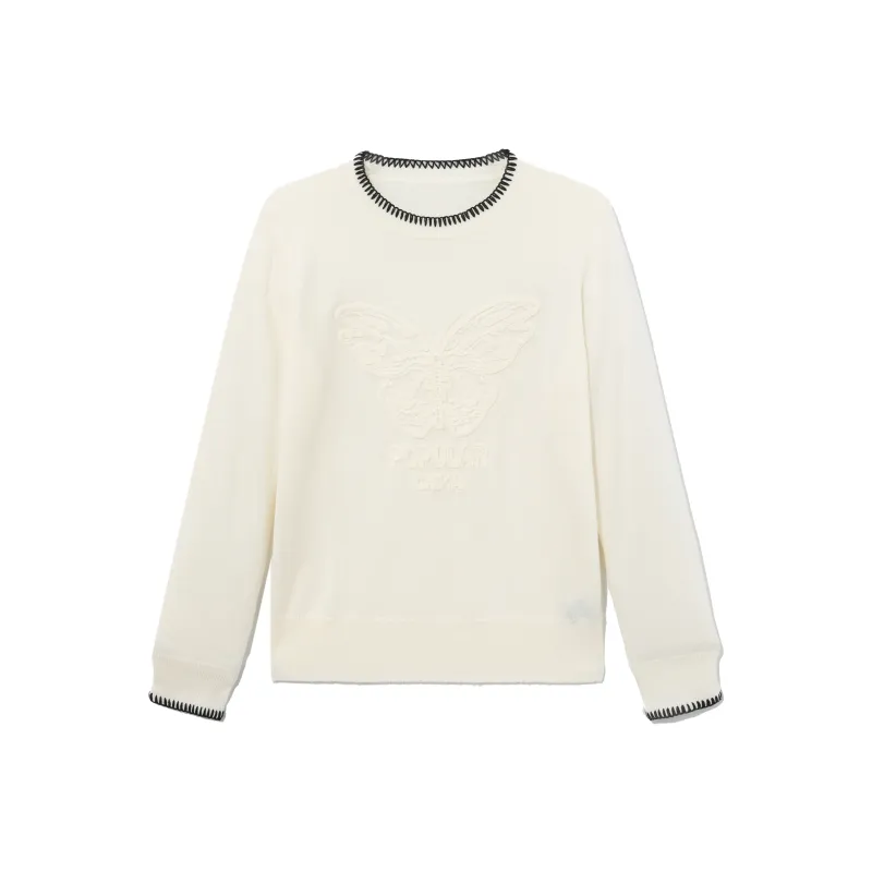 Fish Rabbits Knitwear Women's Classic White-0