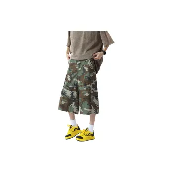 CHARLIE GOLF Denim Shorts Unisex Camouflage