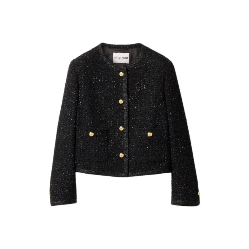 MIU MIU Button Up Cropped Jacket-0