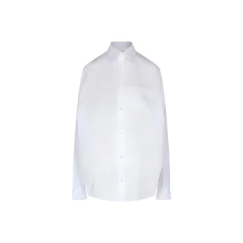 Balenciaga Logo Embellished Long Sleeved Shirt
