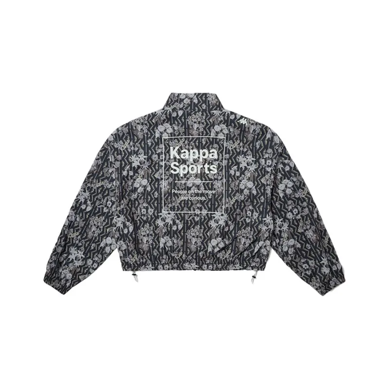 Kappa Jackets Women's Black All Over Print 990P-2