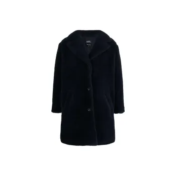 A.P.C Nicolette Brushed Single-breasted Coat