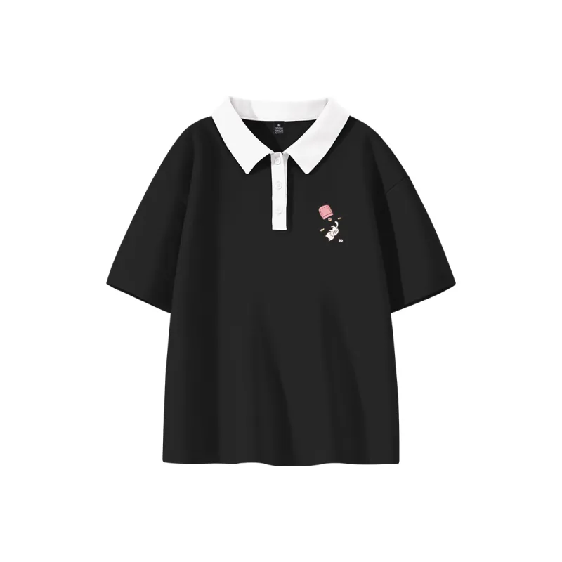 Cotton Polo Shirts Women's-0