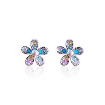 AIDIER 999 Fine Silver Stud Earrings Women's