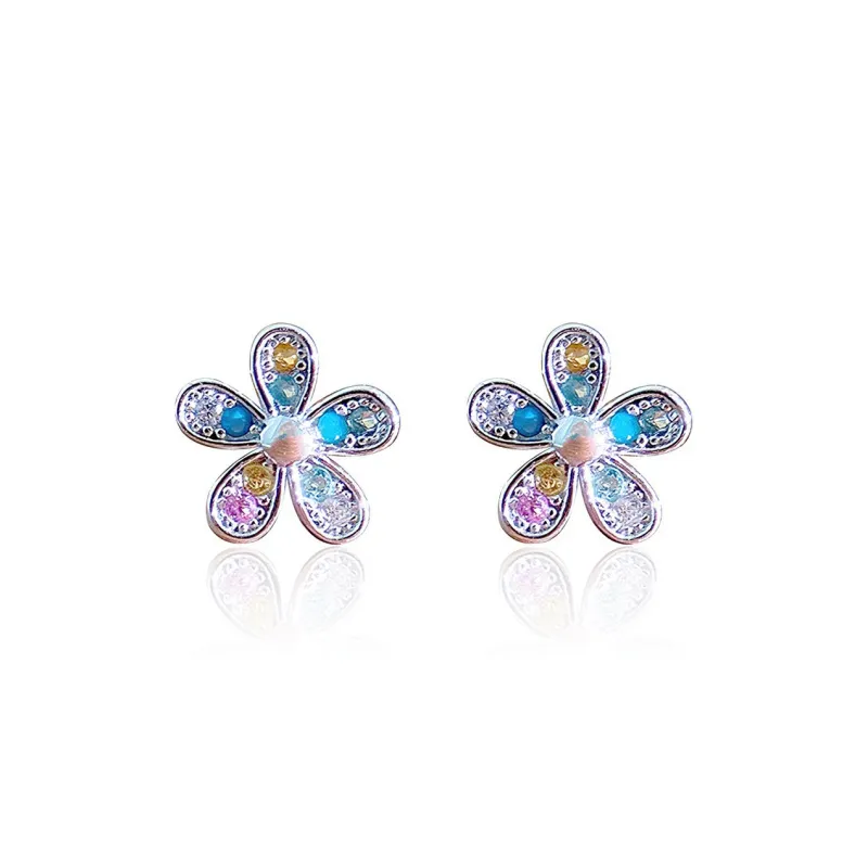 AIDIER 999 Fine Silver Stud Earrings Women's-0