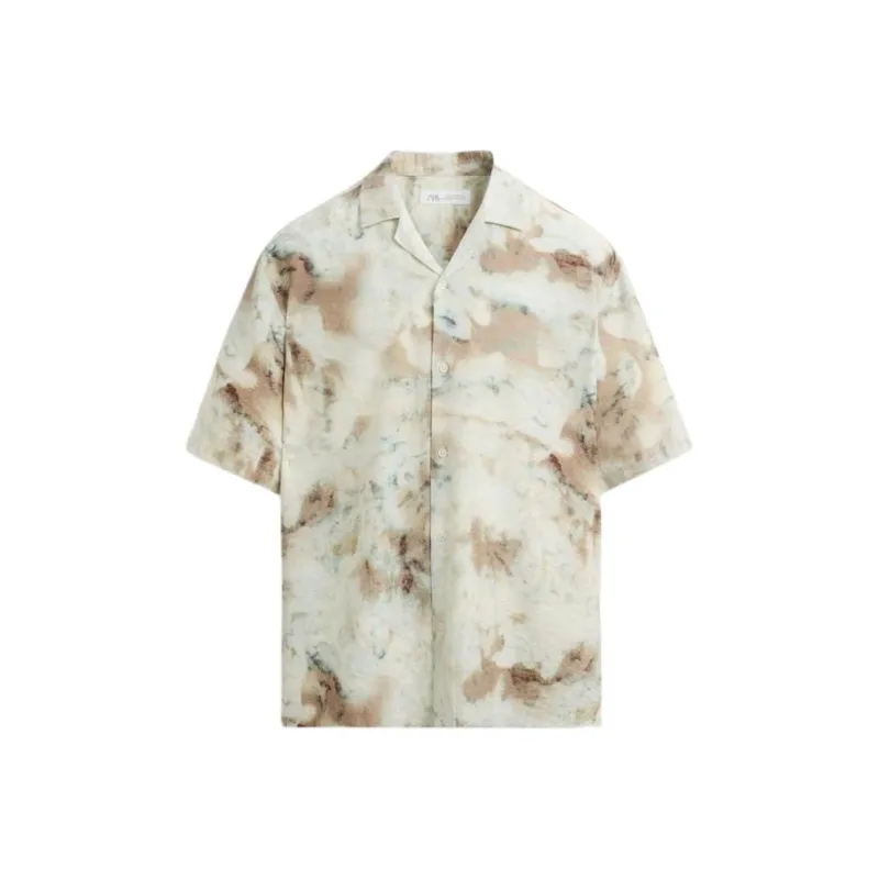ZARA Shirts Men Tan-0