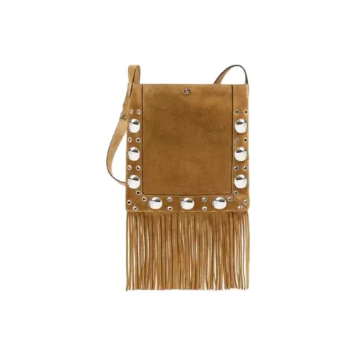 Valentino Nellcôte Fringed Edge Shoulder Bag