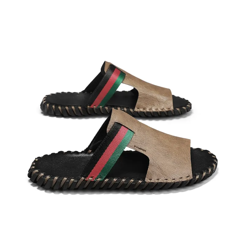 FUERZA Slip Resistant, Odor Resistant, Abrasion Resistant, Quick Dry, Antibacterial Cushioning Slide Slippers Men's-8