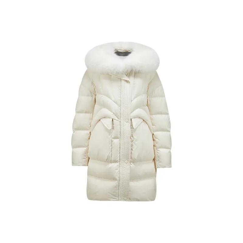 XIANGYING Down Jacket Women's Beige-0