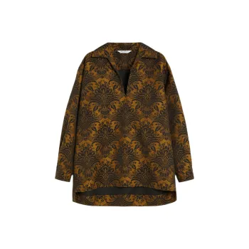 MaxMara Anemone All Over Patterned V Neck Top