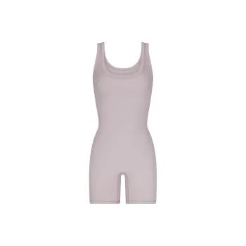 SKIMS SS24 Summer Collection Cotton Rib Onesie Jumpsuit Women's OYSTER/Oyster