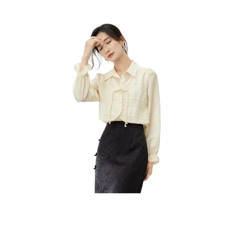SENTUBILA Shirts Women's Birch Apricot-0