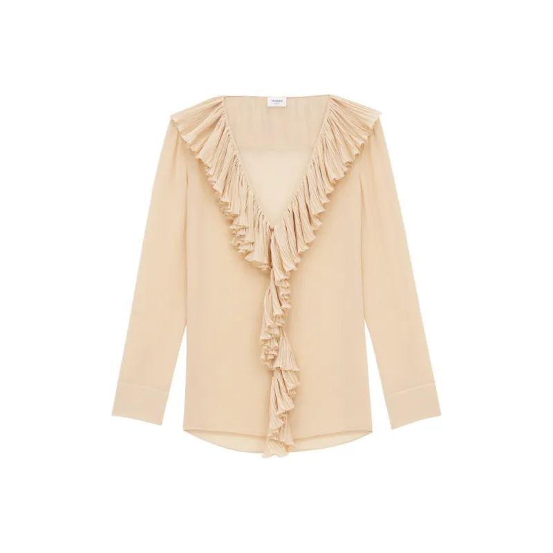 SAINT LAURENT Ruffled Blouse-0
