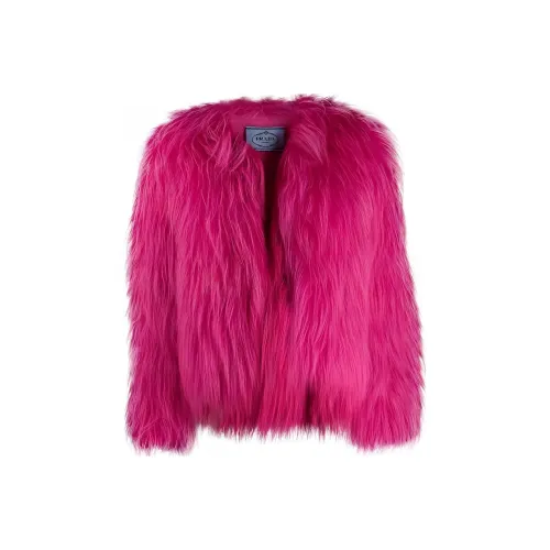 PRADA Jackets & Coats Women's Rose Red