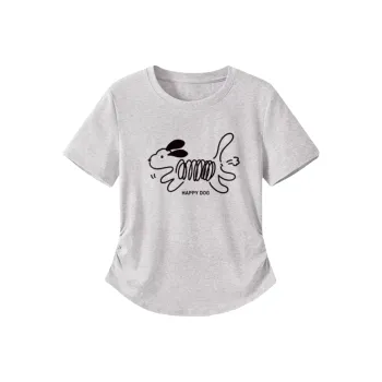 Cotton Gene Set in Sleeve T Shirt Women's