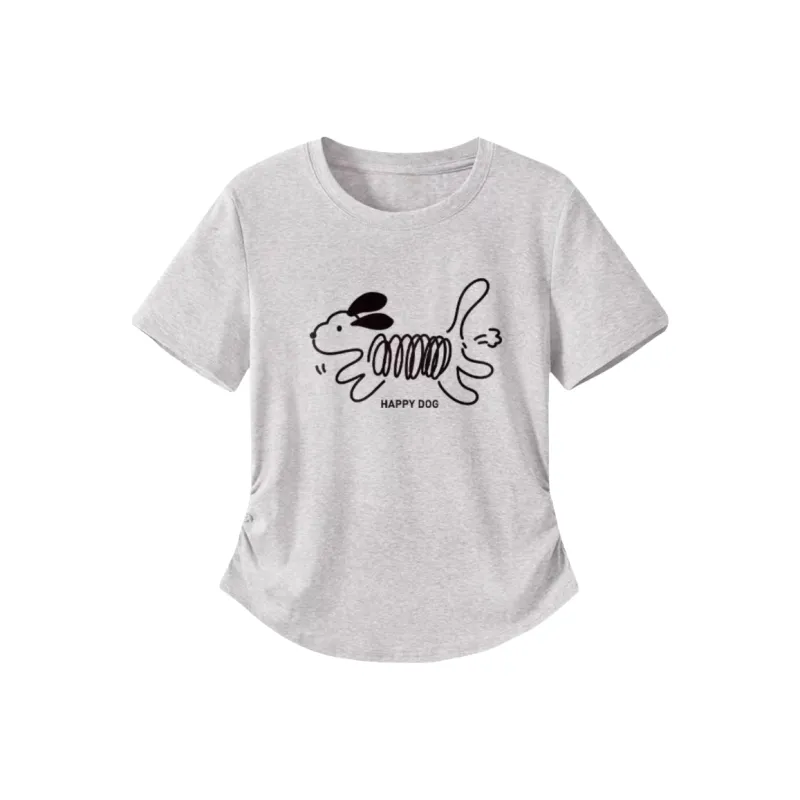 Cotton Gene Set in Sleeve T Shirt Women's-0