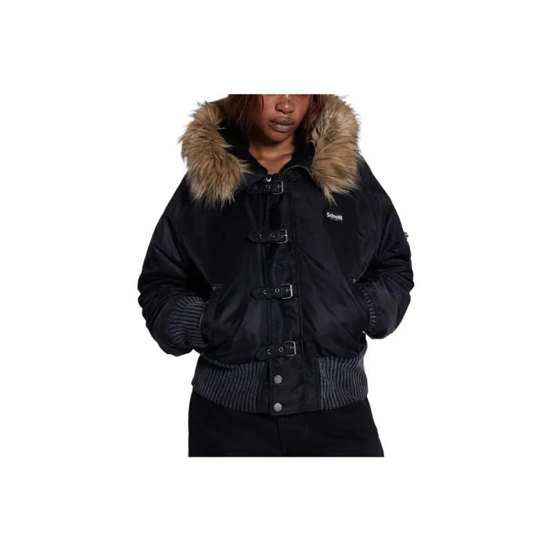 Jaded London x Schott NYC Jackets Coats Women's Black-0