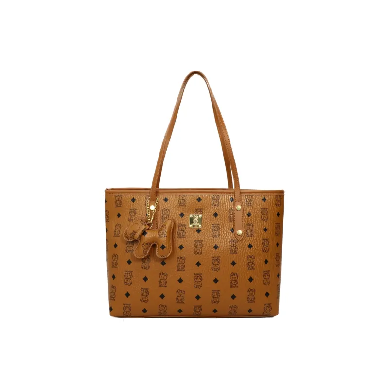 Miss Angel PU Shopping Bag, Tote Bag, Handbag, Shoulder Bag Women's White, Beige, Pink, Brown, Black, Coffee-18
