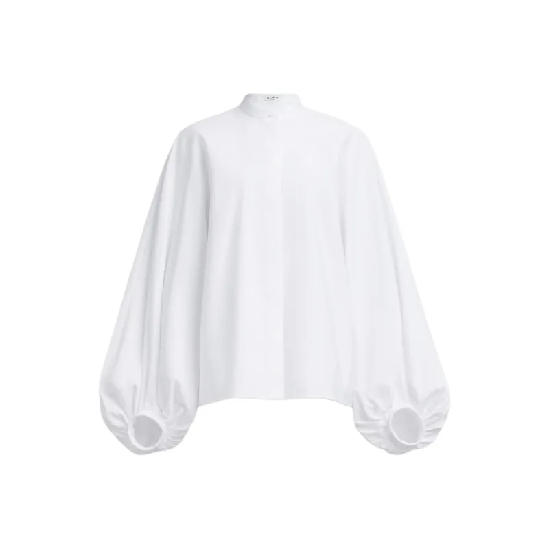 Alaia Poplin Balloon Shirt-0