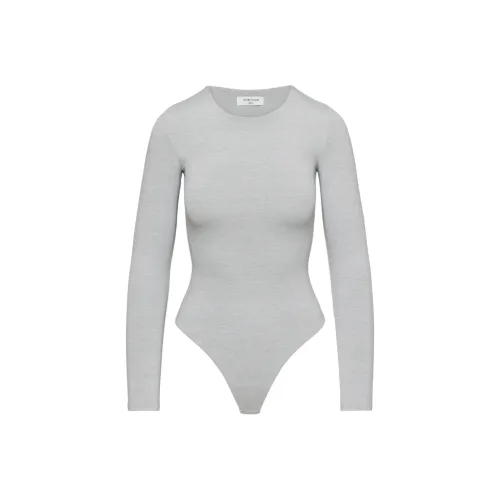 ARITZIA Contour Crew Longsleeve Bodysuit Bodysuits Women's Heather Chrome