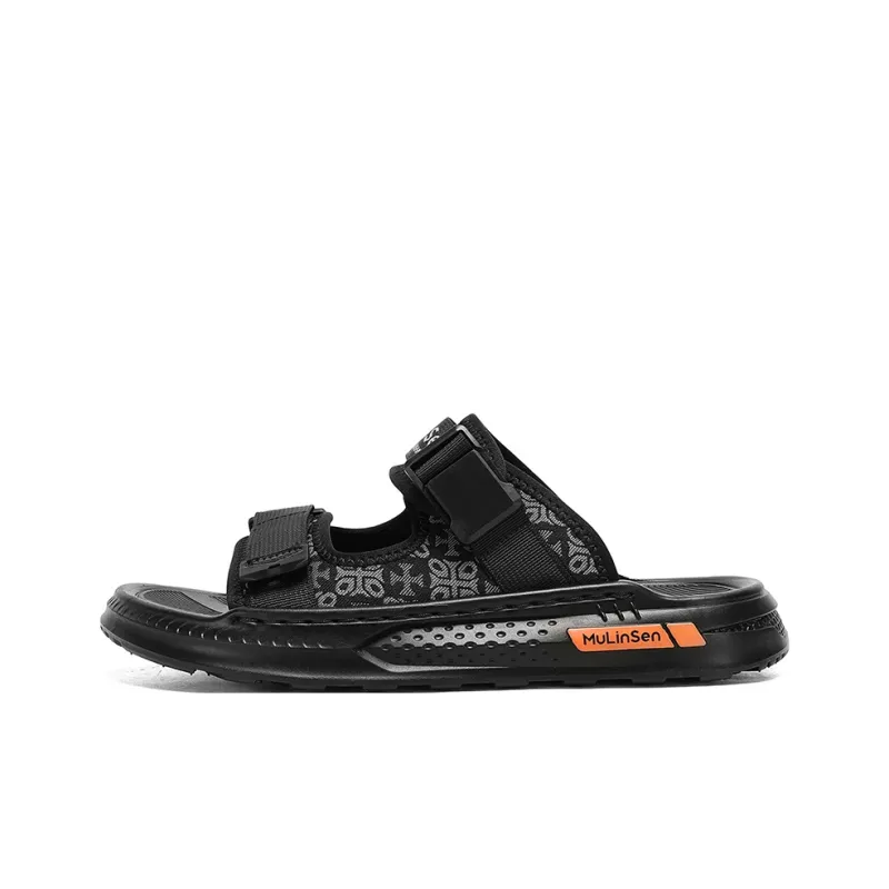 Mulinsen Totem Stitching Cushioning Slide Slippers Men's-0