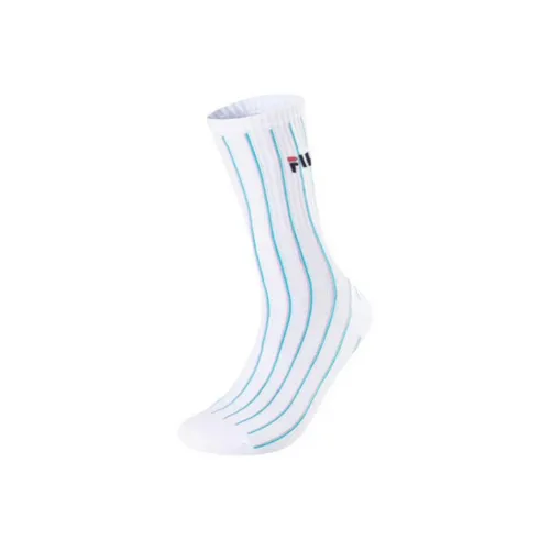 FILA FUSION INLINE Mid Calf Socks Women's 1 Pack Standard White
