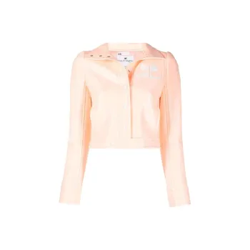 COURREGES Iconic Vinyl Jacket 'Bleached Orange'